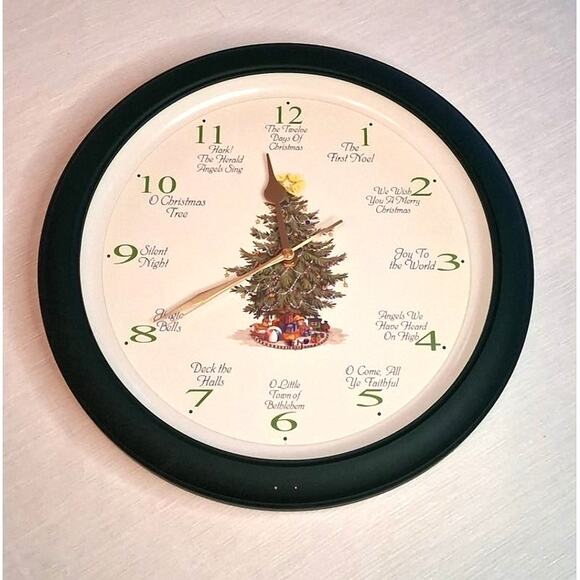 Vintage Musical Christmas Clock - Picture 1 of 6